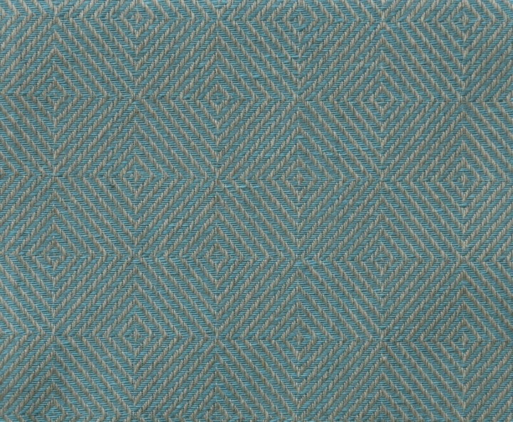 Rutig Strandråg Table cloth turquoise 160x300 in the group PRODUCTS / THE SET TABLE at Växbo Lin (34-19-160x300)