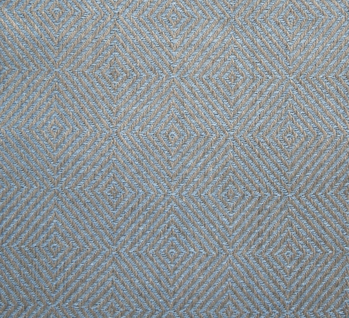 Rutig Strandråg Duk ljusblå 160x350 i gruppen SORTIMENT / DET DUKADE BORDET / Linnedukar hos Växbo Lin (34-20-160x350)