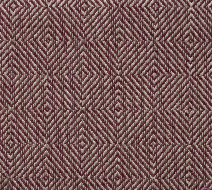 Rutig Strandråg Table cloth bordeaux 160x160 in the group PRODUCTS / THE SET TABLE / Table clothes at Växbo Lin (34-9-160x160)