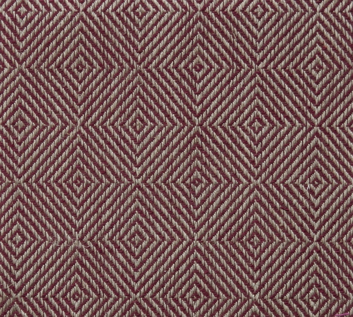 Rutig Strandråg Duk bordeaux 160x350 i gruppen SORTIMENT / DET DUKADE BORDET / Dukar hos Växbo Lin (34-9-160x350)