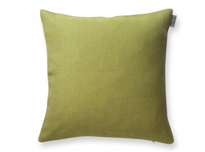 Pillow case 50x50 Rutig Strandråg lime in the group PRODUCTS / BEDROOM / Decorative cushion at Växbo Lin (50x50-34-17)