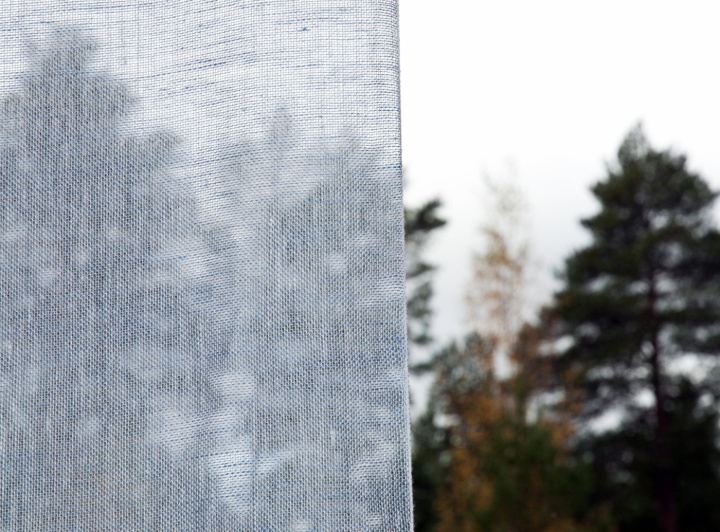 Klipplin Curtain 130 cm light blue in the group PRODUCTS / LINEN FABRIC / Piece goods at Växbo Lin (61-20)