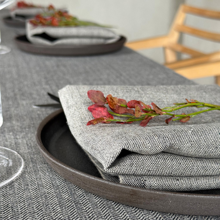 Napkin Tuskaft unbleached warp in the group PRODUCTS / THE SET TABLE / Linen napkins at Växbo Lin (90oblektvarp)