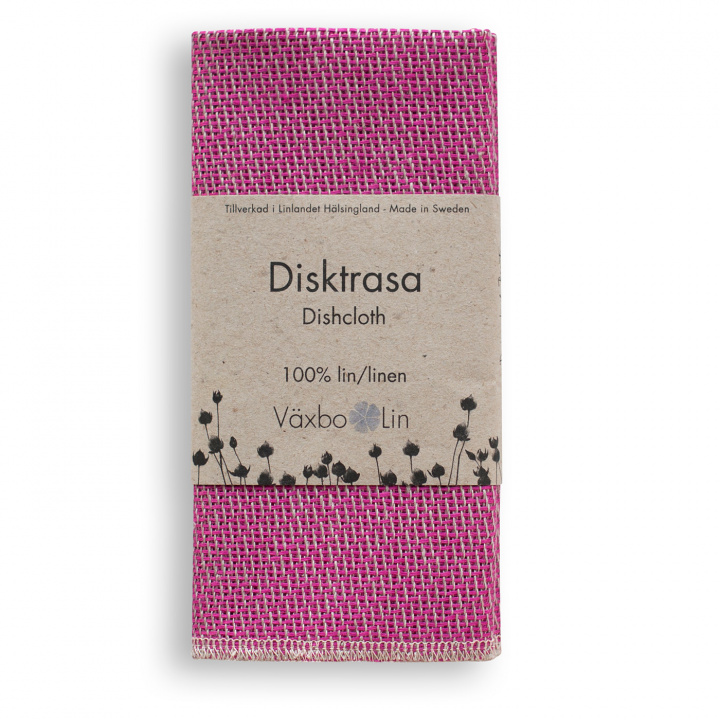 Dishcloth cerise in the group PRODUCTS / KITCHEN / Dishcloths at Växbo Lin (91-8)