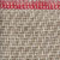 Floor cloth unbleached red hem