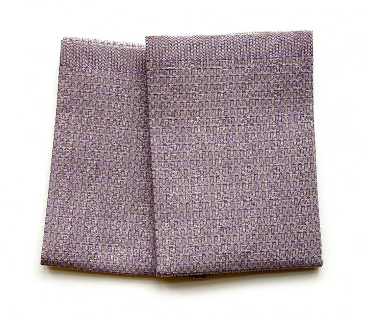 Bubbel Towel lilac 2 pcs unhemmed in the group PRODUCTS / DIY / Unhemmed products at Växbo Lin (c19-87-11)
