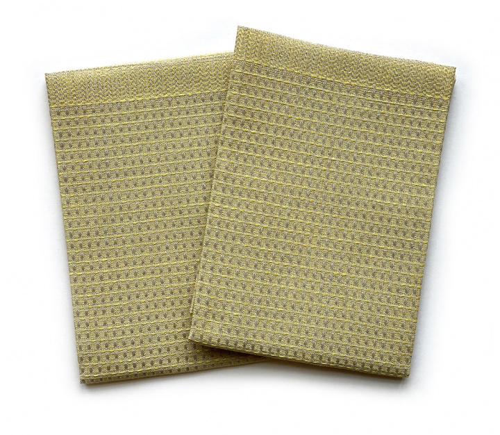 Bubbel Towel yellow 2 pcs unhemmed in the group PRODUCTS / DIY / Unhemmed products at Växbo Lin (c19-87-15)