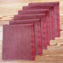 Unhemmed napkins Kypert red 6 pieces