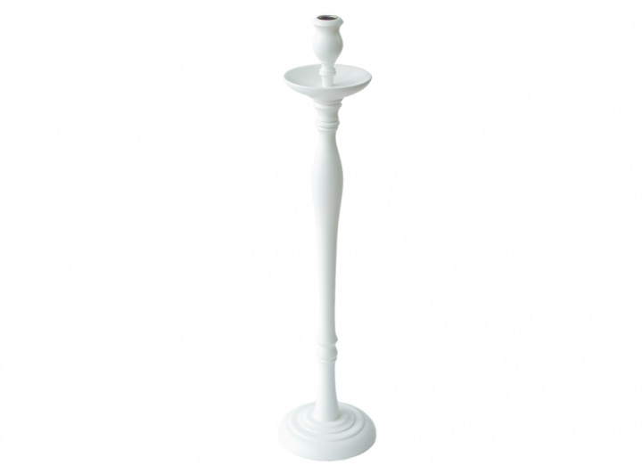 Candle holder white large in the group PRODUCTS / THE SET TABLE at Växbo Lin (i01-1)