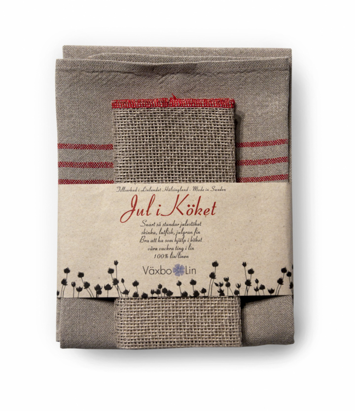 Jul i Köket Sara röd i gruppen SORTIMENT / PRESENTER / Presentset hos Växbo Lin (jk85-12)